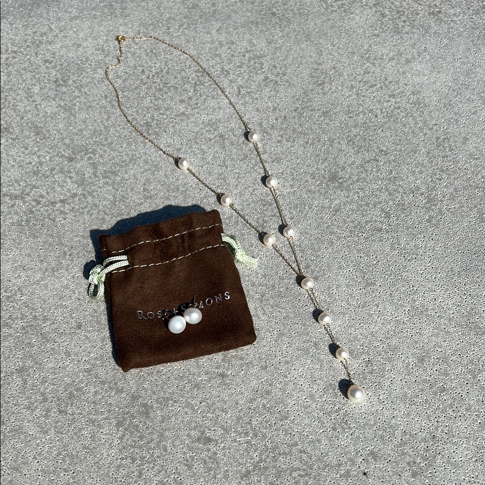Pearl Necklace & Earring set